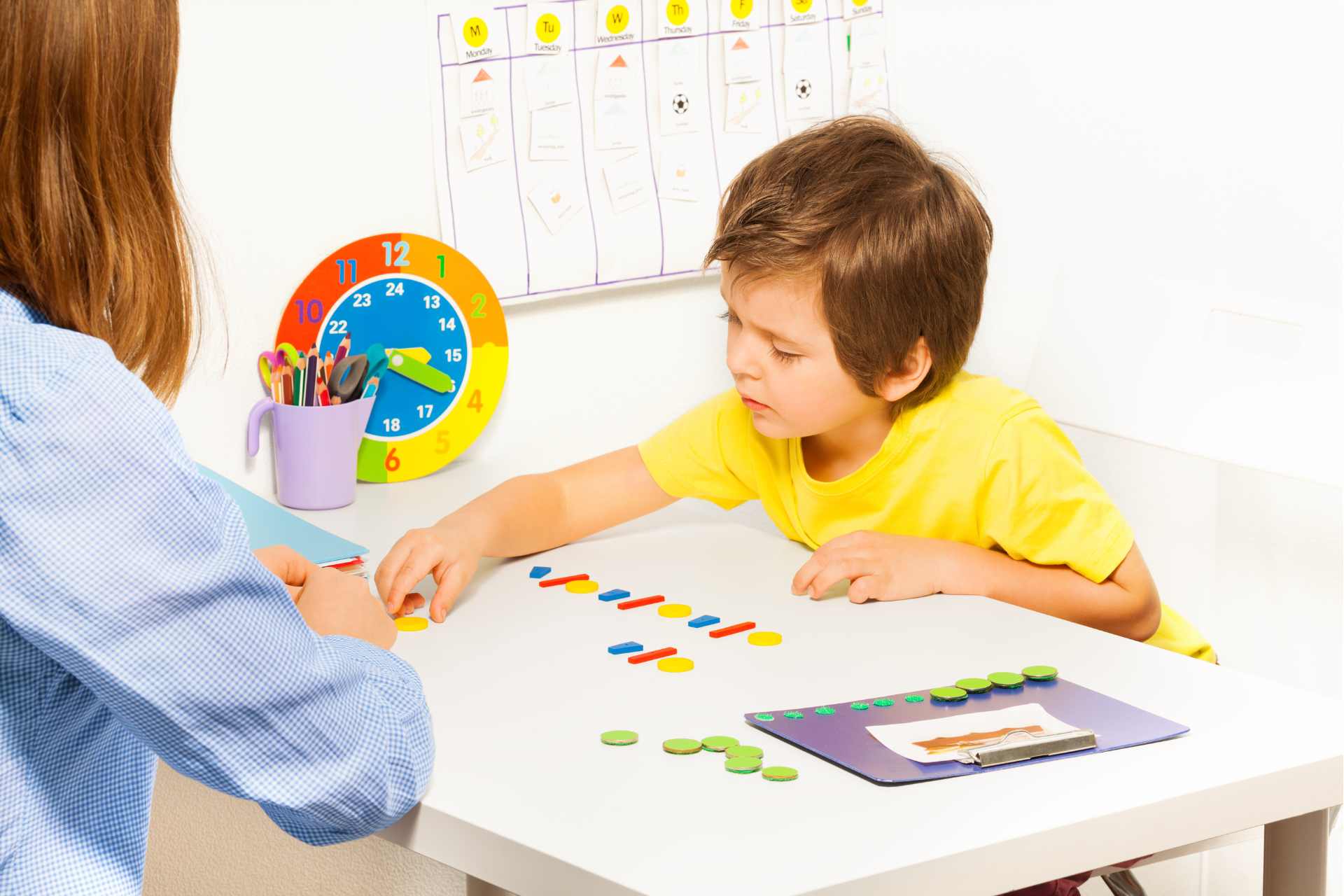 Aprendizagem estruturada com calendário visual